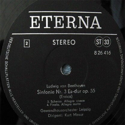Eterna 8 26 416 - Ludwig van Beethoven, Gewandhausorchester Leip - Image 4
