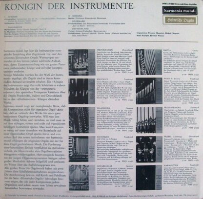 Harmonia Mundi HMS 30 580 - Francis Chapelet, Michel Chapuis, Re - Image 2