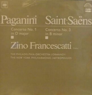 Supraphon SUA ST 50935 - Zino Francescatti,Eugene Ormandy,The Ph