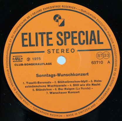 Elite Special 63 710 - Various - Sonntags-Wunschkonzert - Image 3