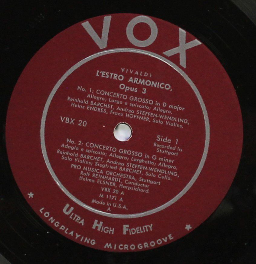 VOX (6) VBX 20 - Antonio Vivaldi, Pro Musica Orchestra Stuttgart - Image 3