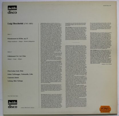 Jecklin-Disco 516 - Luigi Boccherini, Peter-Lukas Graf, Esther N - Image 2