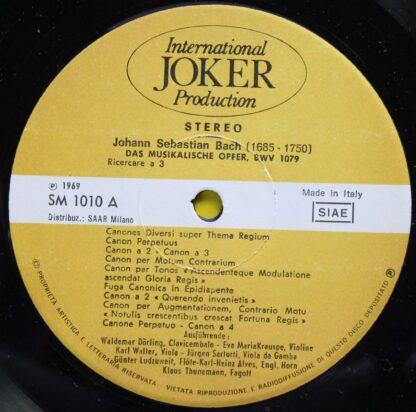 International Joker Production SM 1000 - Johann Sebastian Bach, - Image 3