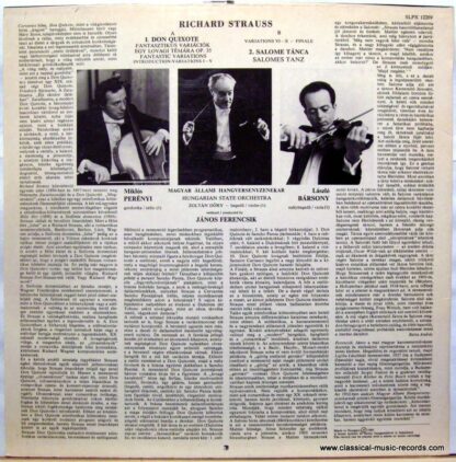 Hungaroton SLPX 12269 - Richard Strauss, Miklós Perényi, László - Image 2