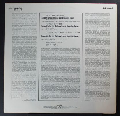 RCA Victor Red Seal LM-2365-C - Antonio Janigro, Zagrebački Soli - Image 2