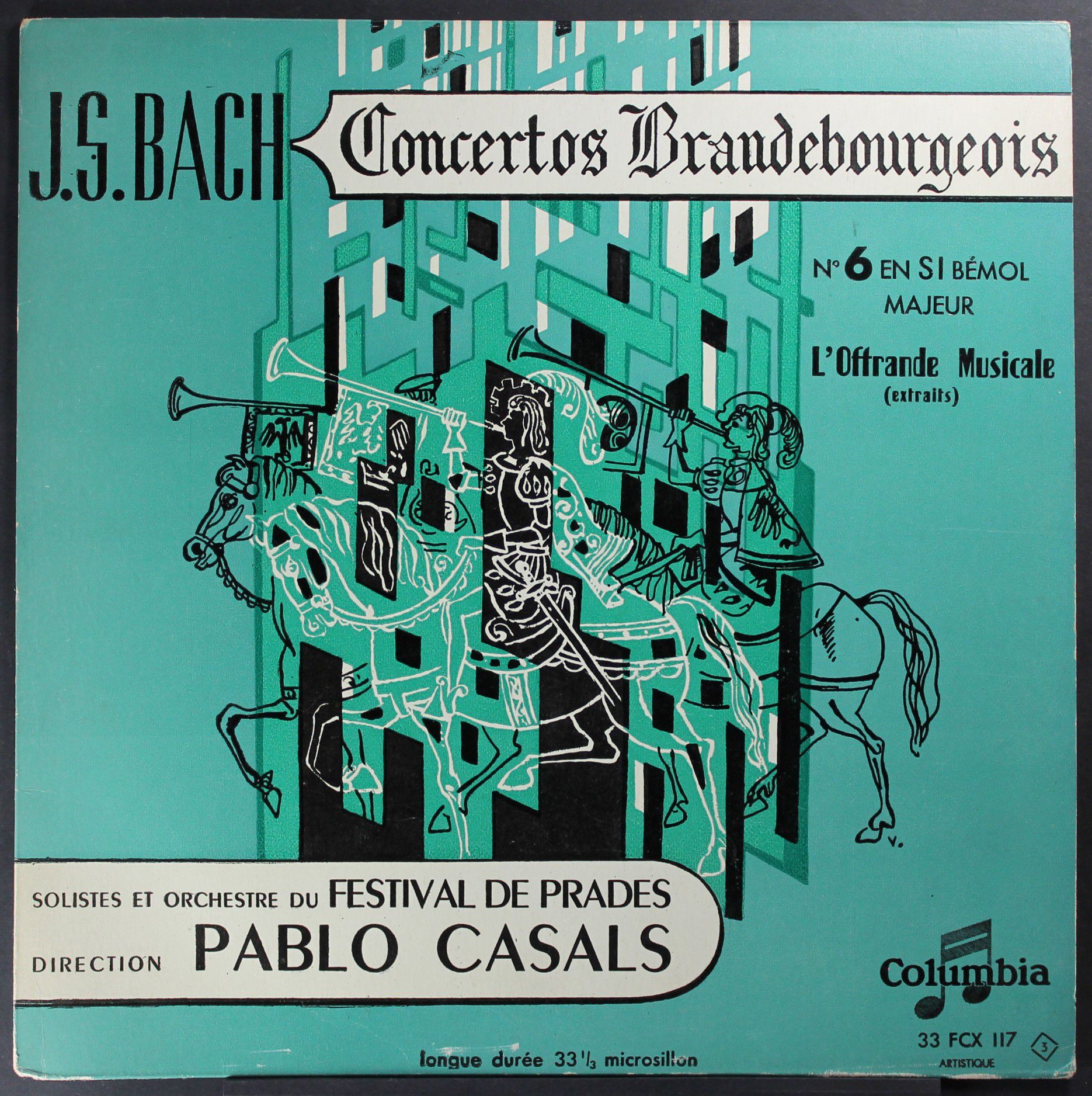 Columbia 33 FCX 117 - Johann Sebastian Bach - Concertos Brandebo