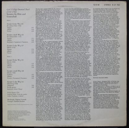 Eterna 8 27 762 - Carl Philipp Emanuel Bach,Eckart Haupt,Siegfri - Image 3