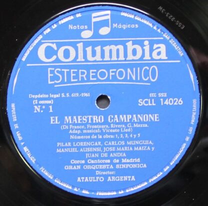 Columbia SCLL 14026 - Ataúlfo Argenta - El Maestro Campanone - Image 3
