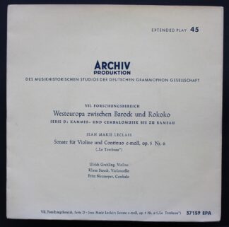 Archiv Produktion 37 159 EPA - Jean-Marie Leclair - Sonate Für V