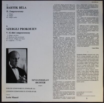 СМ 03121-22 - Béla Bartók, Sergei Prokofiev, Sviatoslav Richter - Image 2