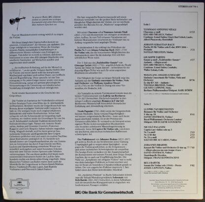 Deutsche Grammophon 410 770-1 - Various - BfG:Edition 1983 - Vio - Image 3