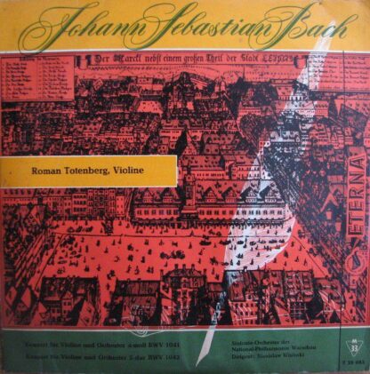 Eterna 7 20 083 - Johann Sebastian Bach,Roman Totenberg - Konzer - Image 2