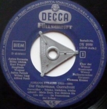 DECCA DX 2009 - Johann Strauss Jr., Hilde Güden, Wiener Staatsop - Image 3