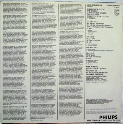 Philips 9500 621 - Luigi Boccherini, Pepe Romero, Academy Of St. - Image 2