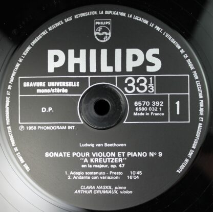 Philips 6570 392 - Ludwig van Beethoven, Clara Haskil, Arthur Gr - Image 3