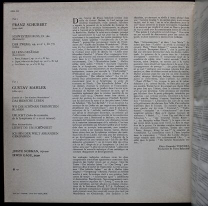 Philips 6500 412 - Jessye Norman, Irwin Gage, Franz Schubert, Gu - Image 2