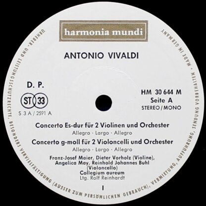 Harmonia Mundi HM 30 644 - Antonio Vivaldi, Franzjosef Maier, Di - Image 2