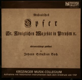FSM FSM 53 629 toc - Johann Sebastian Bach,Krozinger Musik-Colle