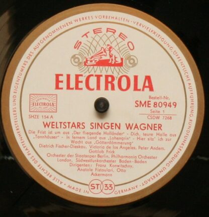 EMI SME 80 949 - Richard Wagner - Weltstars Singen - Image 3