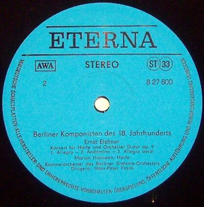 Eterna 8 27 800 - Carl Philipp Emanuel Bach, Friedrich der Gross - Image 3