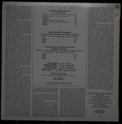 Hungaroton SLPD 12779 - Johann Sebastian Bach,Georg Philipp Tele - Image 2