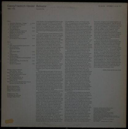 Eterna 8 26 757 - Georg Friedrich Händel - Belsazar - Image 2