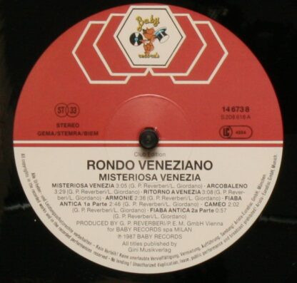 Baby Records (2) 14 673 8 - Rondò Veneziano - Misteriosa Venezia - Image 4