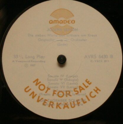 Amadeo AVRS 6430 - Joseph Haydn, Antonio Janigro, Zagrebački Sol - Image 4
