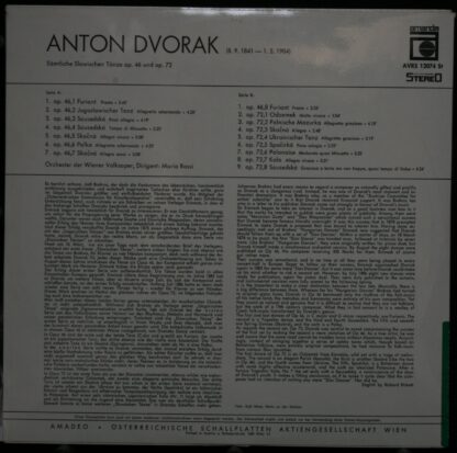 Amanda (3) AVRS 12.074 St - Antonín Dvořák, Wiener Volksopernorc - Image 2