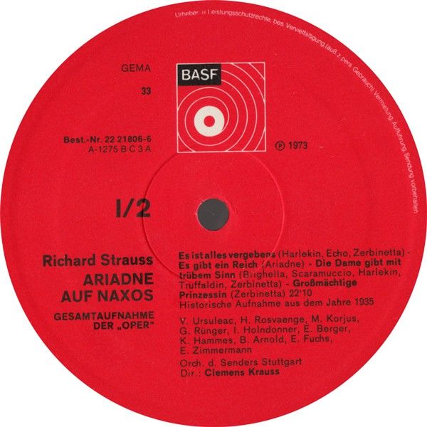 BASF 22 21806-6 - Richard Strauss, Viorica Ursuleac, Helge Roswa - Image 6