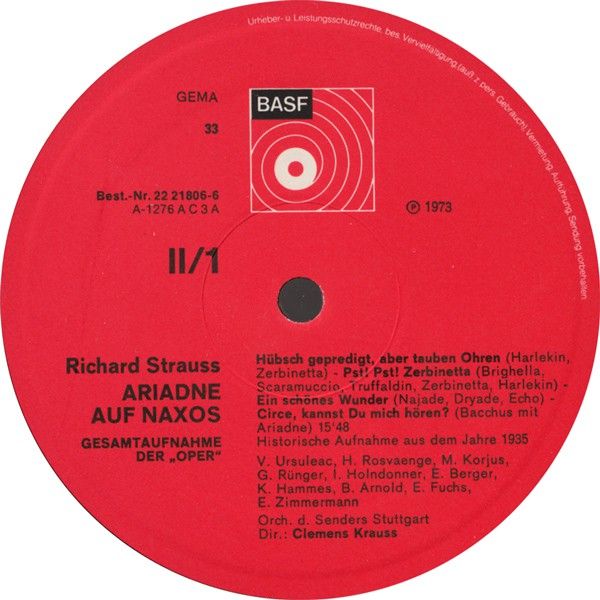 BASF 22 21806-6 - Richard Strauss, Viorica Ursuleac, Helge Roswa - Image 7