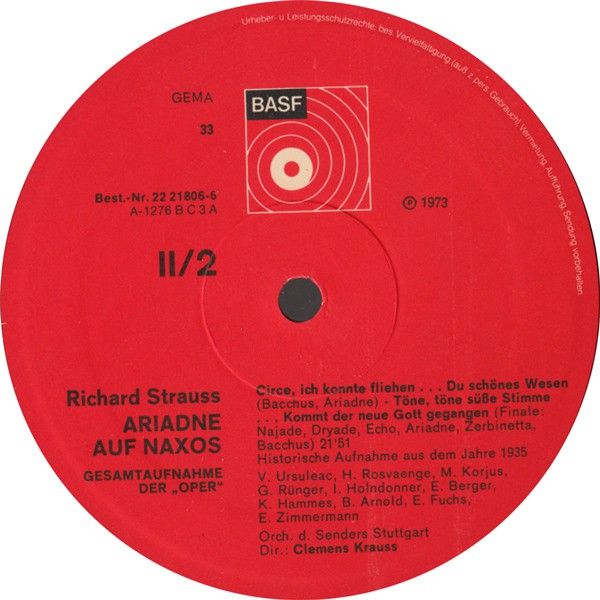 BASF 22 21806-6 - Richard Strauss, Viorica Ursuleac, Helge Roswa - Image 8