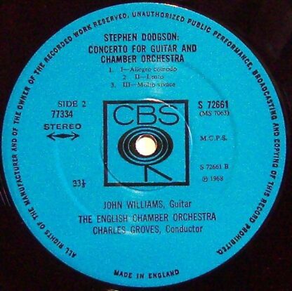 CBS 77334 - John Williams (7) - 7 Guitar Concertos - Image 3
