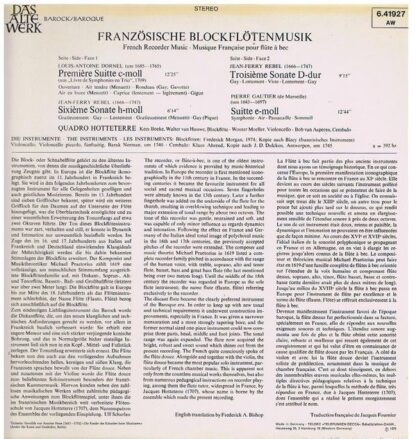 Telefunken 6.41927 AW - Quadro Hotteterre - Französische Blockfl - Image 2