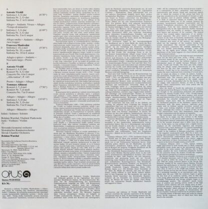 Opus 9110 0322 - Bohdan Warchal, Slovak Chamber Orchestra, Anton - Image 2