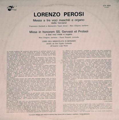 ANGELICUM STA 9026 - Lorenzo Perosi, Francesco Zambelli, Alessan - Image 2