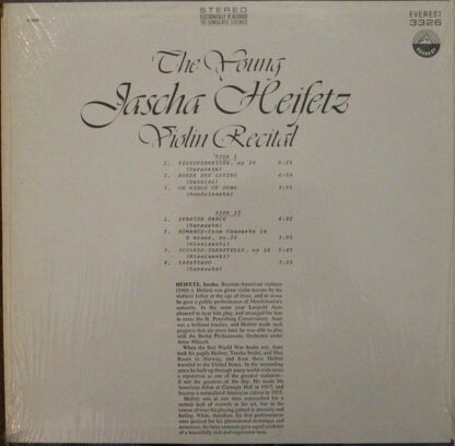 Everest 3326 - Jascha Heifetz - The Young Jascha Heifetz Violin - Image 2