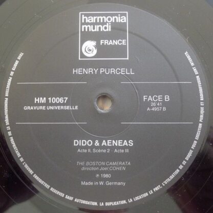 harmonia mundi France HM 10.067 - Henry Purcell, Boston Camerata - Image 4