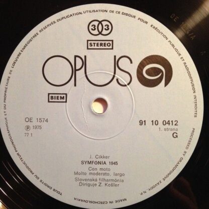 Opus 9110 0412 - Ján Cikker, Slovak Philharmonic Orchestra, Zden - Image 6