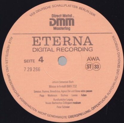 Eterna 7 29 265-266 - Johann Sebastian Bach, Lucia Popp, Carolyn - Image 8