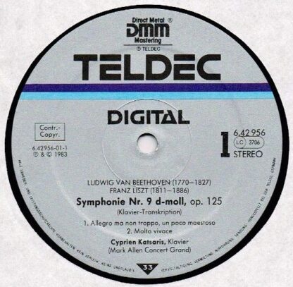 TELDEC 6.42956 AZ - Ludwig van Beethoven, Franz Liszt, Cyprien K - Image 3