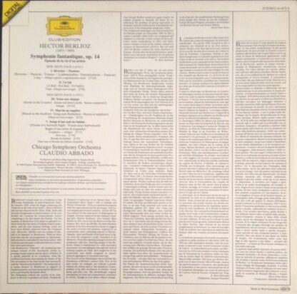 Deutsche Grammophon 41 673 5 - Hector Berlioz, Chicago Symphony - Image 2