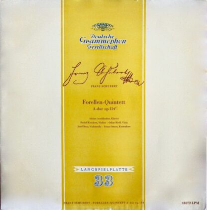 Deutsche Grammophon 18072 LPM - Adrian Aeschbacher, Rudolf Koeck