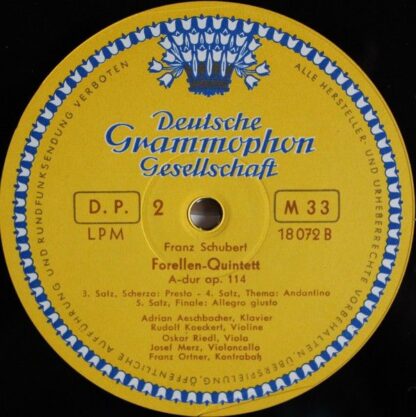 Deutsche Grammophon 18072 LPM - Adrian Aeschbacher, Rudolf Koeck - Image 4