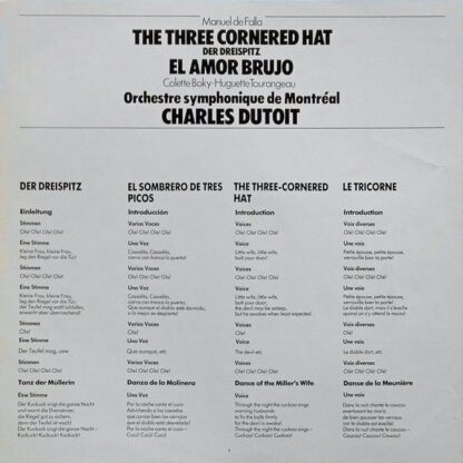 DECCA SXDL 7560 - Manuel De Falla, Colette Boky, Huguette Touran - Image 3