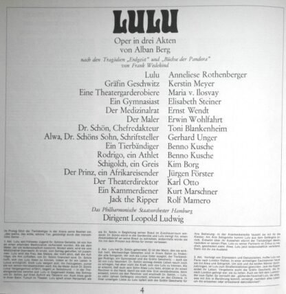 Electrola SMA 91711/13 - Alban Berg, Anneliese Rothenberger, Eli - Image 3