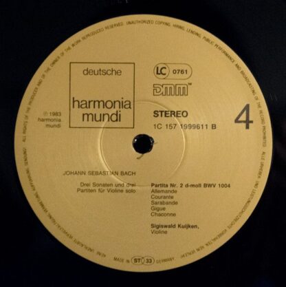 Deutsche Harmonia Mundi 1c 157 1999603 - Johann Sebastian Bach, - Image 7