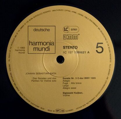 Deutsche Harmonia Mundi 1c 157 1999603 - Johann Sebastian Bach, - Image 8