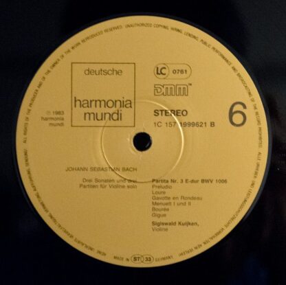 Deutsche Harmonia Mundi 1c 157 1999603 - Johann Sebastian Bach, - Image 9