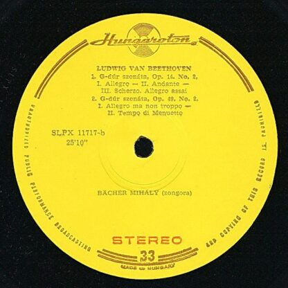 Hungaroton SLPX 11717 - Ludwig van Beethoven, Mihály Bächer - Ap - Image 4